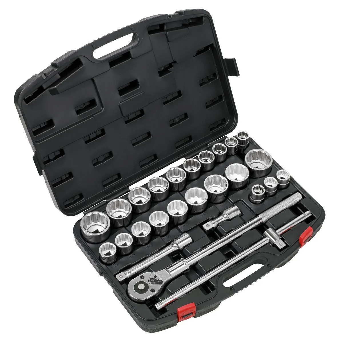 Sealey Premier Socket Set 26pc 3/4"Sq Drive 12-point WallDrive®