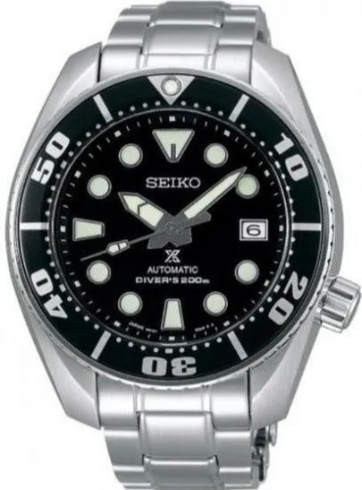 Seiko Prospex Mechanical Automatic 200M Diver Black Sumo SBDC031