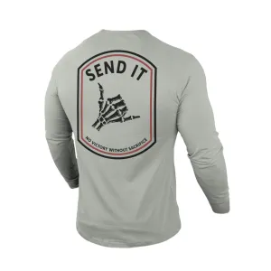 SEND IT 100% COTTON GRAPHIC LONG SLEEVE T-SHIRT