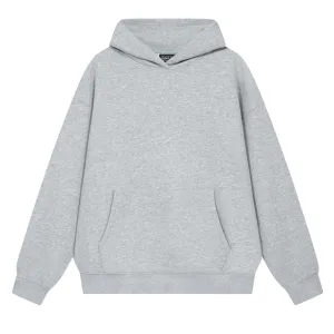 Solid Color No Drawstring Hoodie