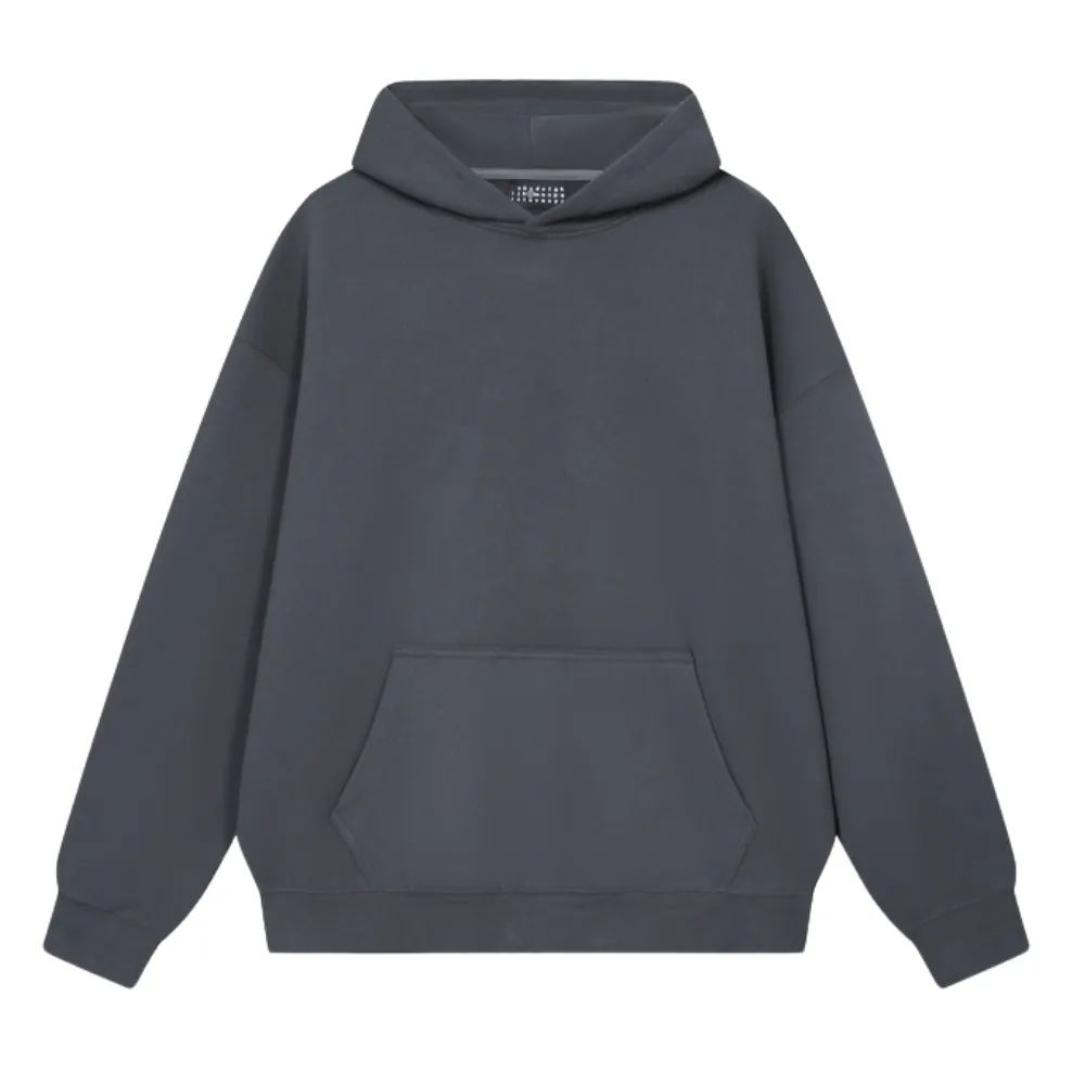 Solid Color No Drawstring Hoodie