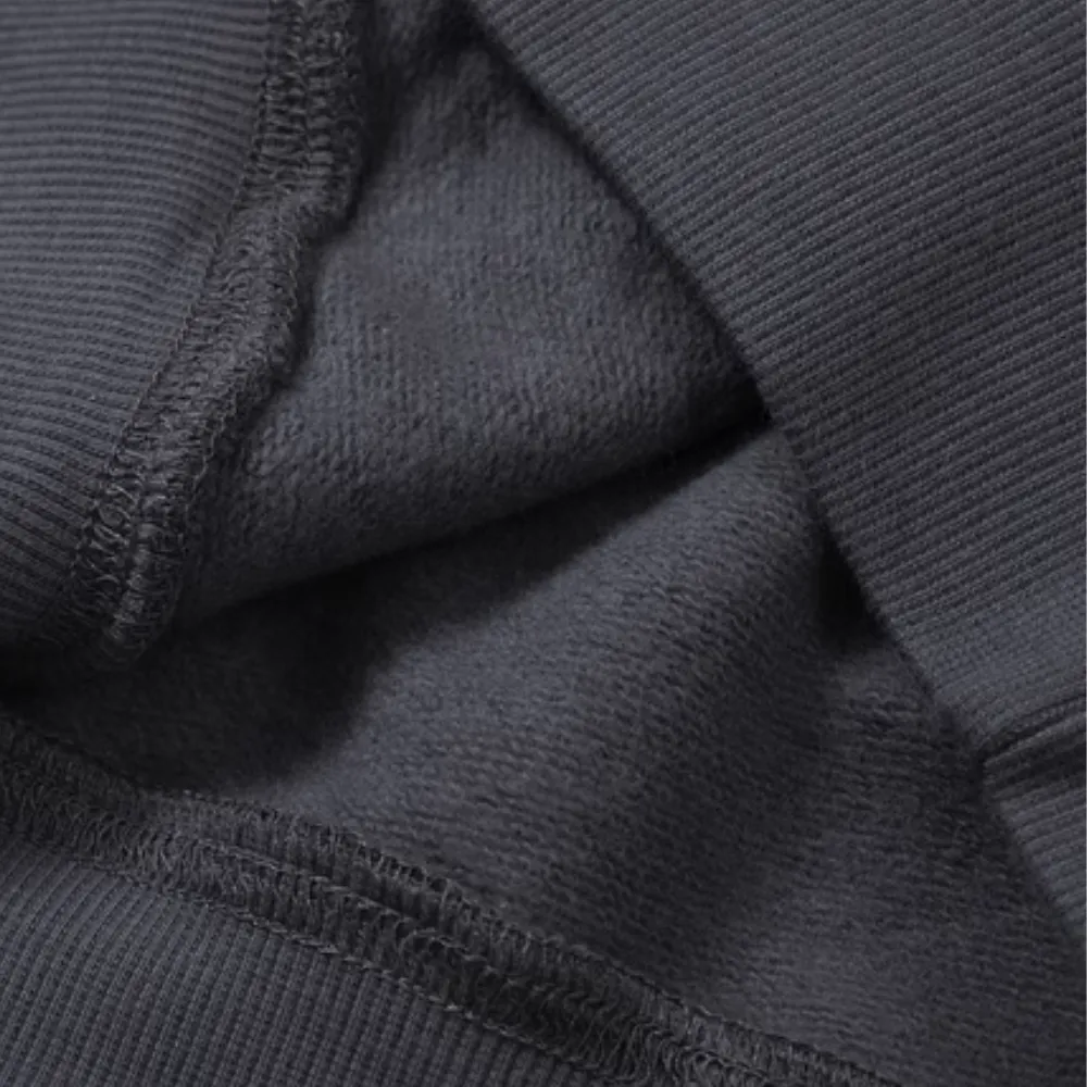 Solid Color No Drawstring Hoodie
