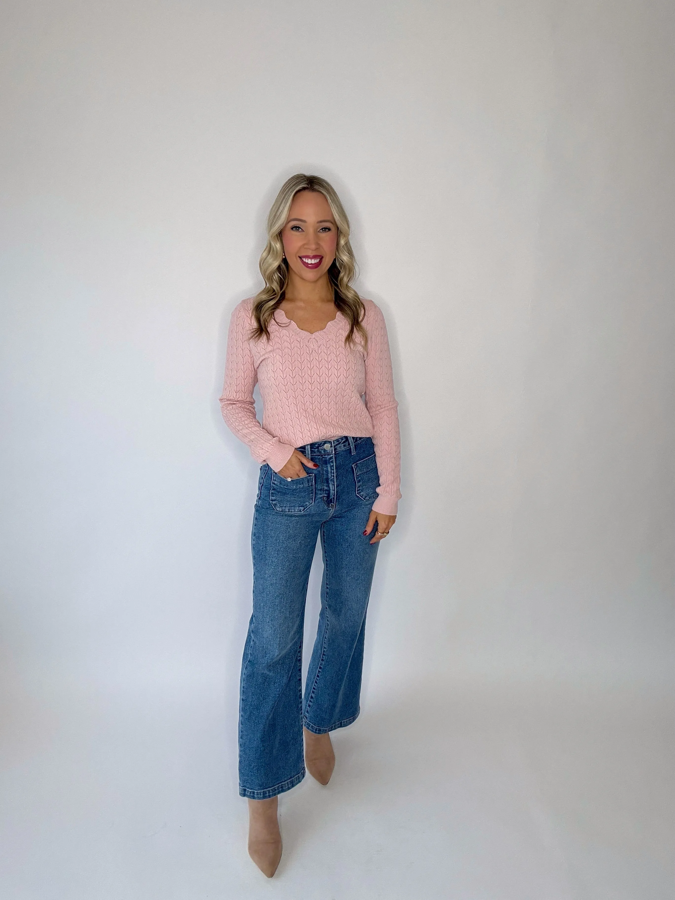 Sometimes It's Right Sweater - Blush