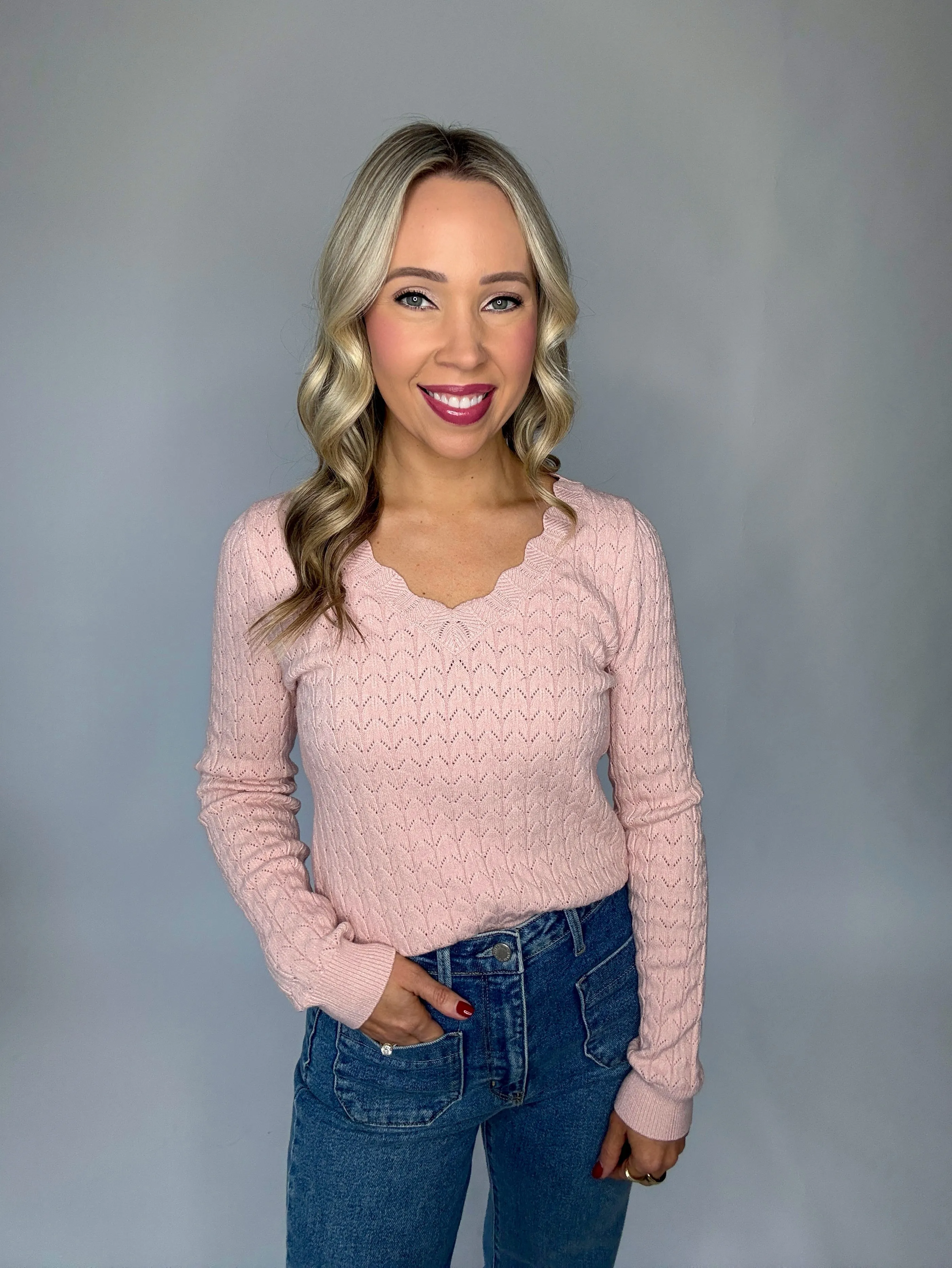 Sometimes It's Right Sweater - Blush