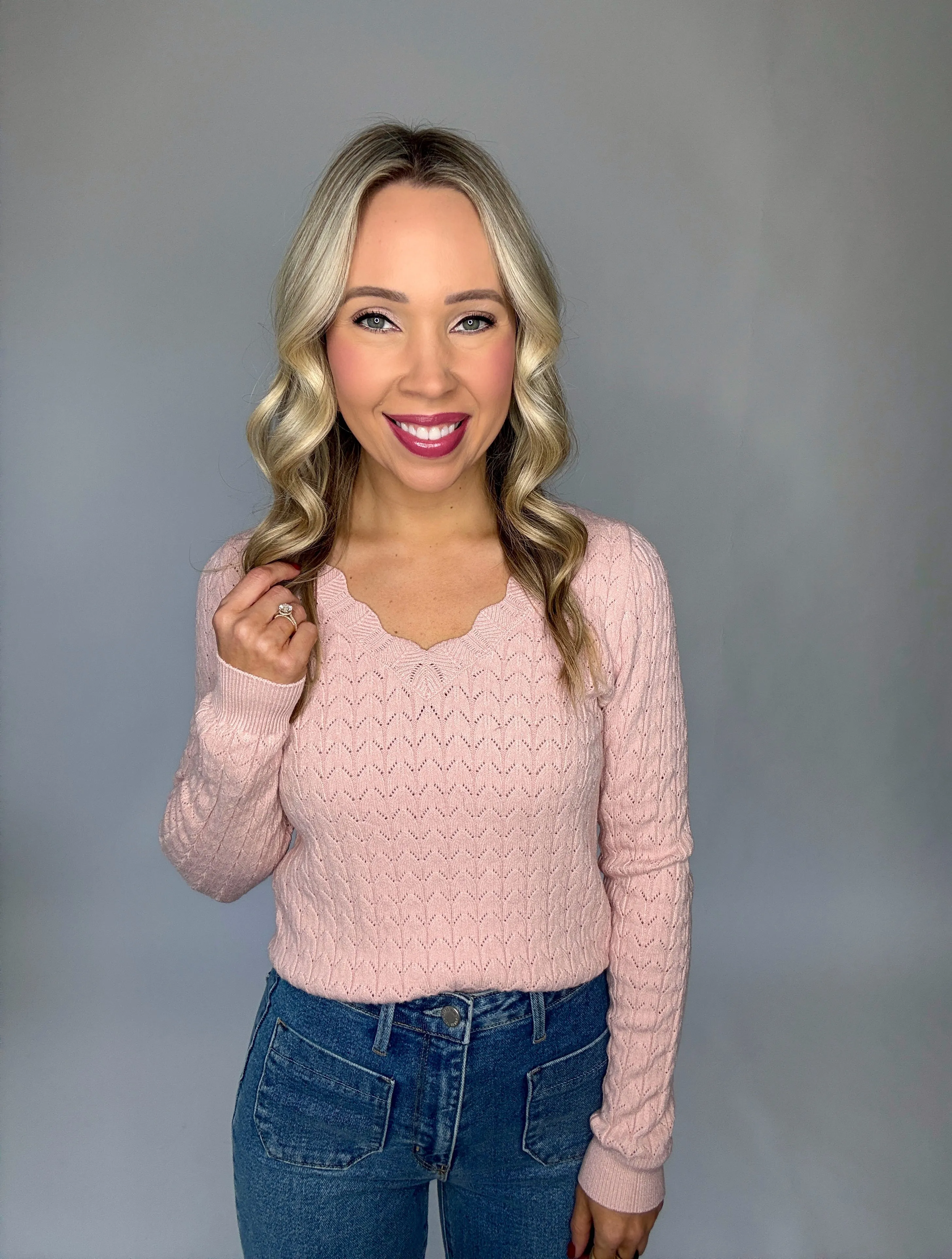 Sometimes It's Right Sweater - Blush