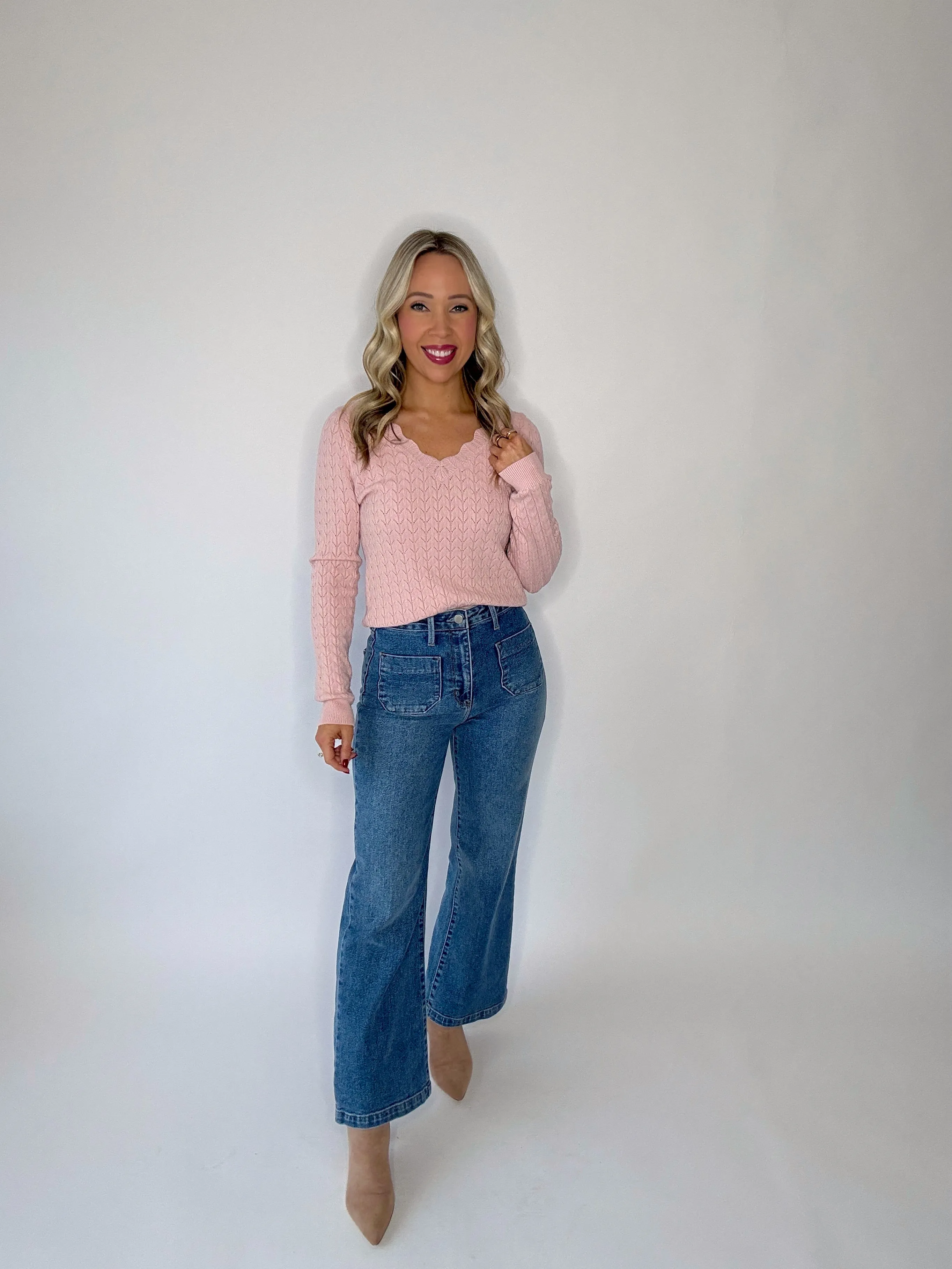 Sometimes It's Right Sweater - Blush