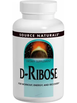 Source Naturals, D Ribose, 1000mg, 120 ct