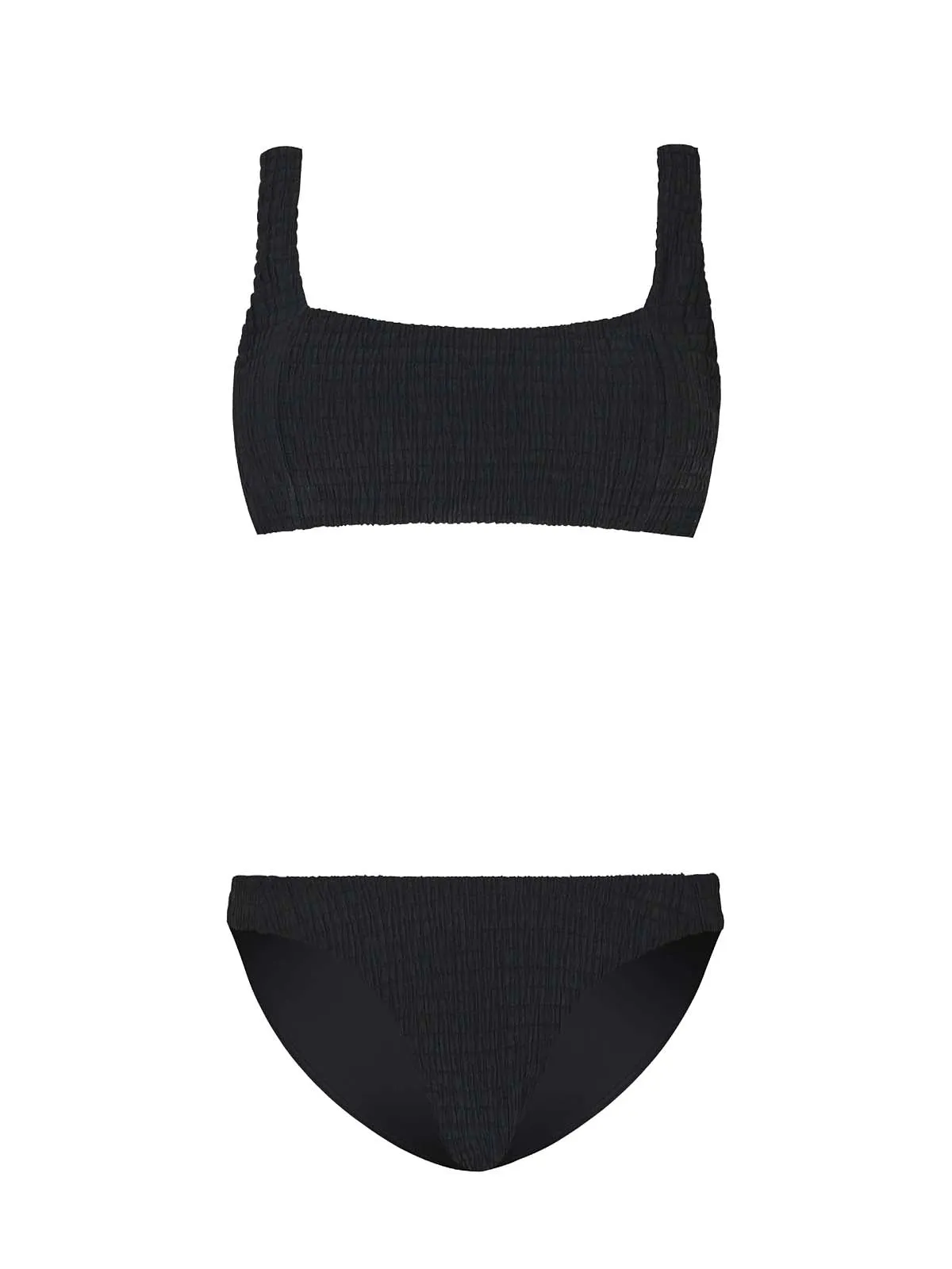 Square Neck Smocking-Bikini Bottom with Smocking ::RET