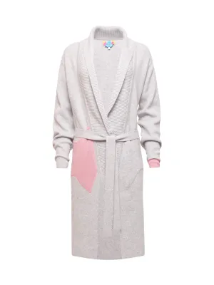 Star Print Cashmere Belted Cardigan