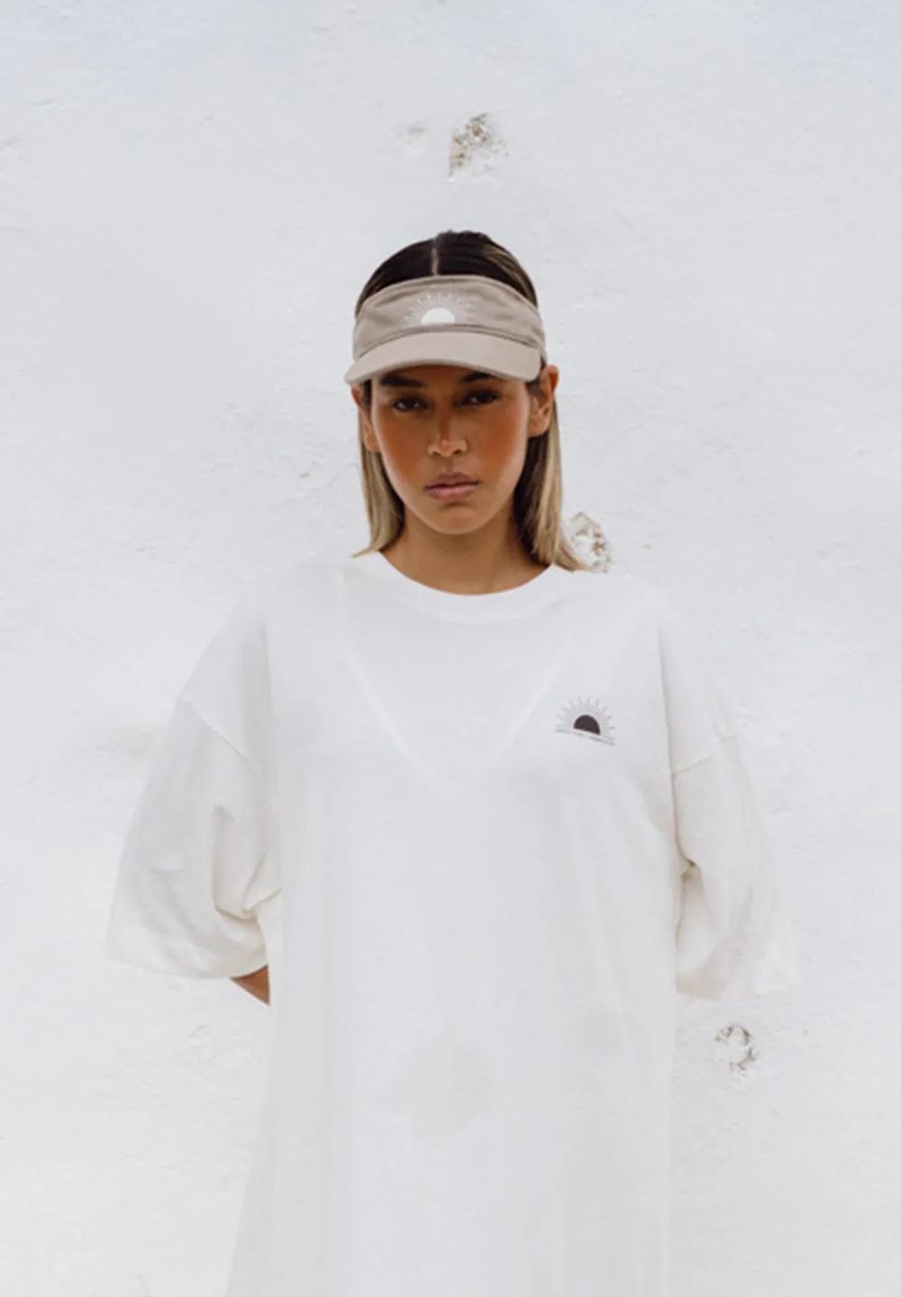 Sun Visor Cap - warm grey