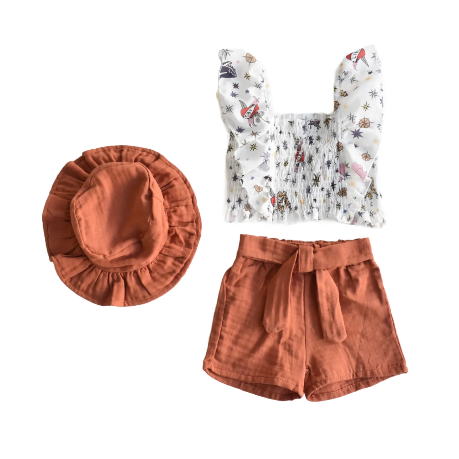 Sunshine Sparkle Girls Casual Set