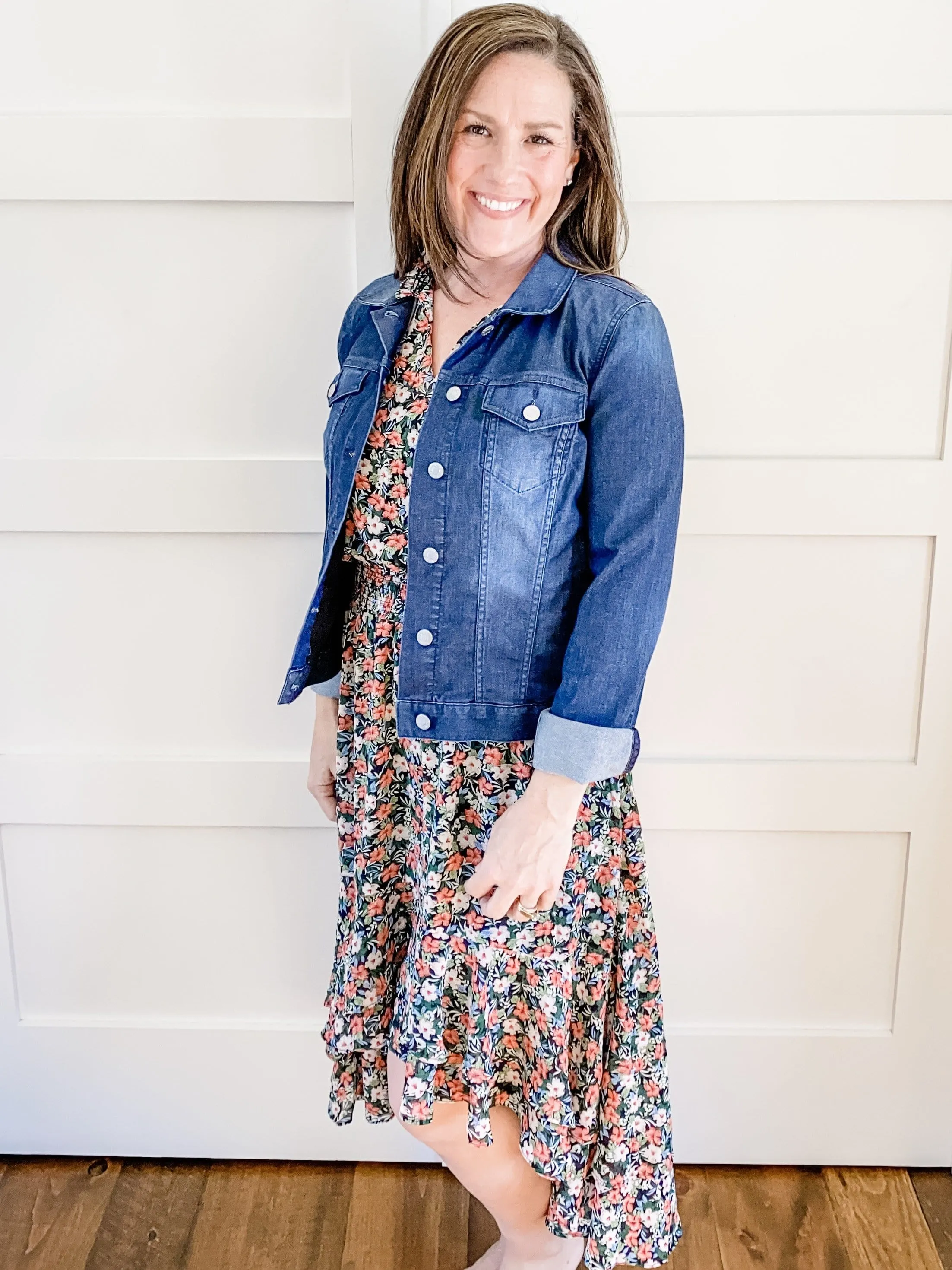 SWEET HI-LOW FLORAL DRESS