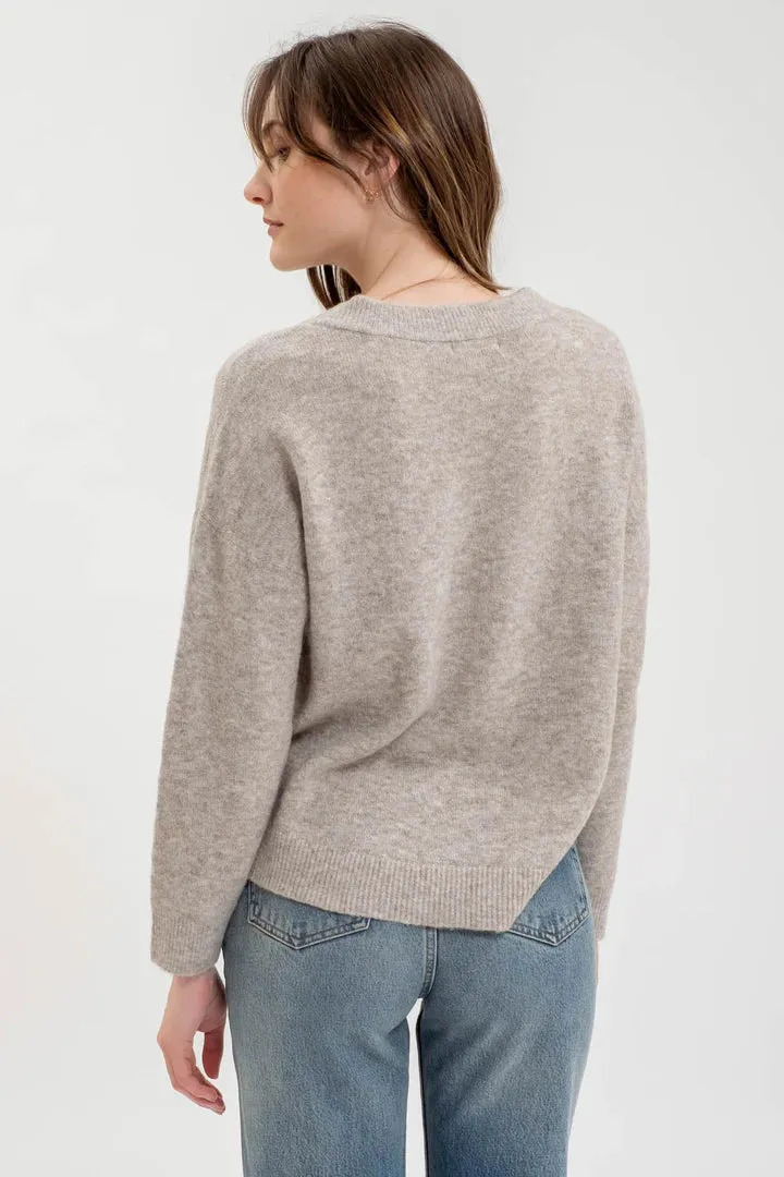 The Amalia V-Neck Basic Sweater