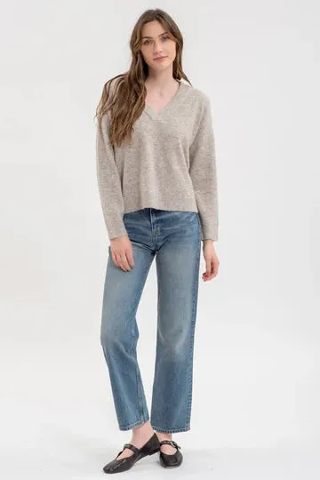 The Amalia V-Neck Basic Sweater
