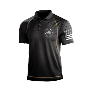 THE DECLARATION OF INDEPENDENCE RAGLAN GRAPHIC POLO SHIRT
