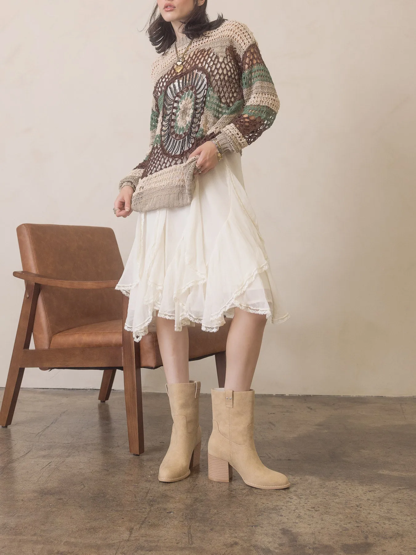 The Jennie | Khaki Classic Heeled Everyday Bootie