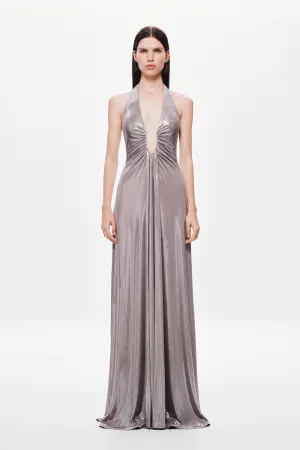 THE 'JENNIFER' FOIL JERSEY DRESS