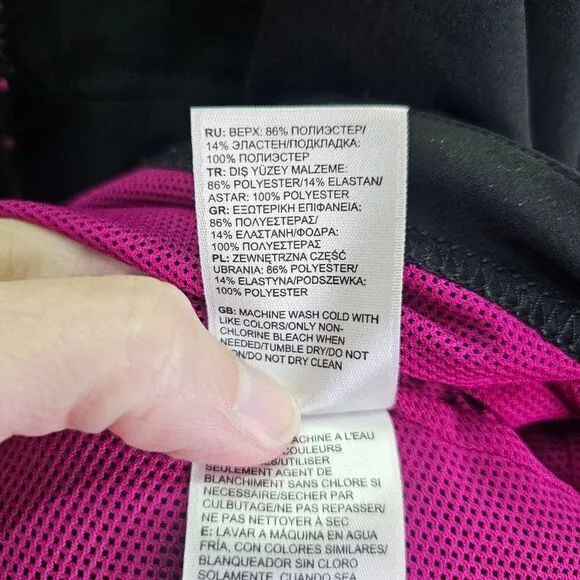 The North Face Black and Pink Vida Poncho Jacket Size Small