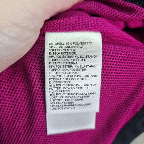 The North Face Black and Pink Vida Poncho Jacket Size Small
