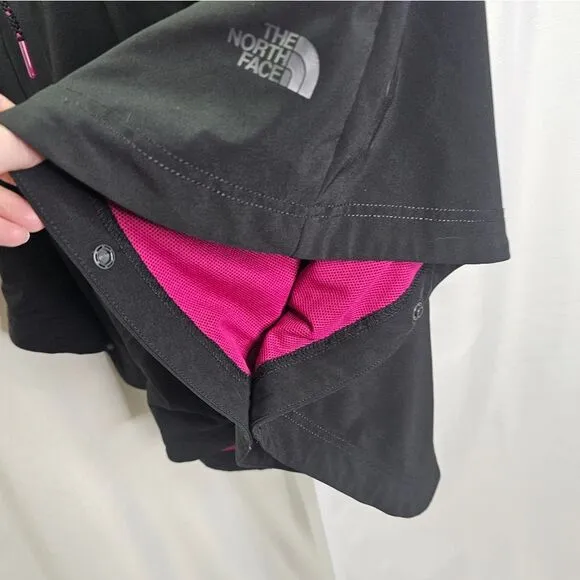 The North Face Black and Pink Vida Poncho Jacket Size Small
