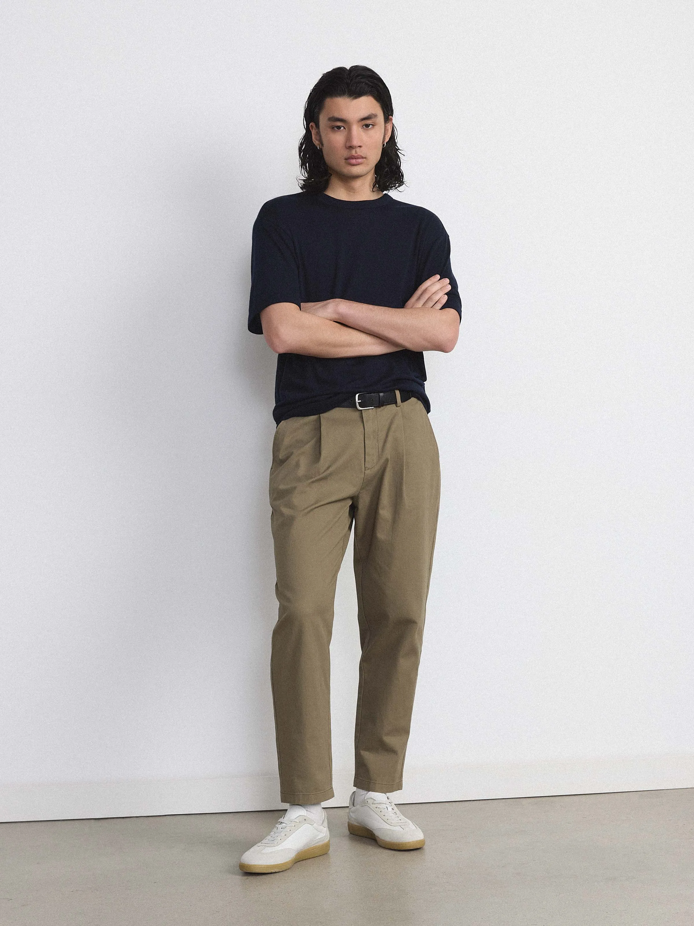 The Relaxed Merino T-Shirt in Deep Blue