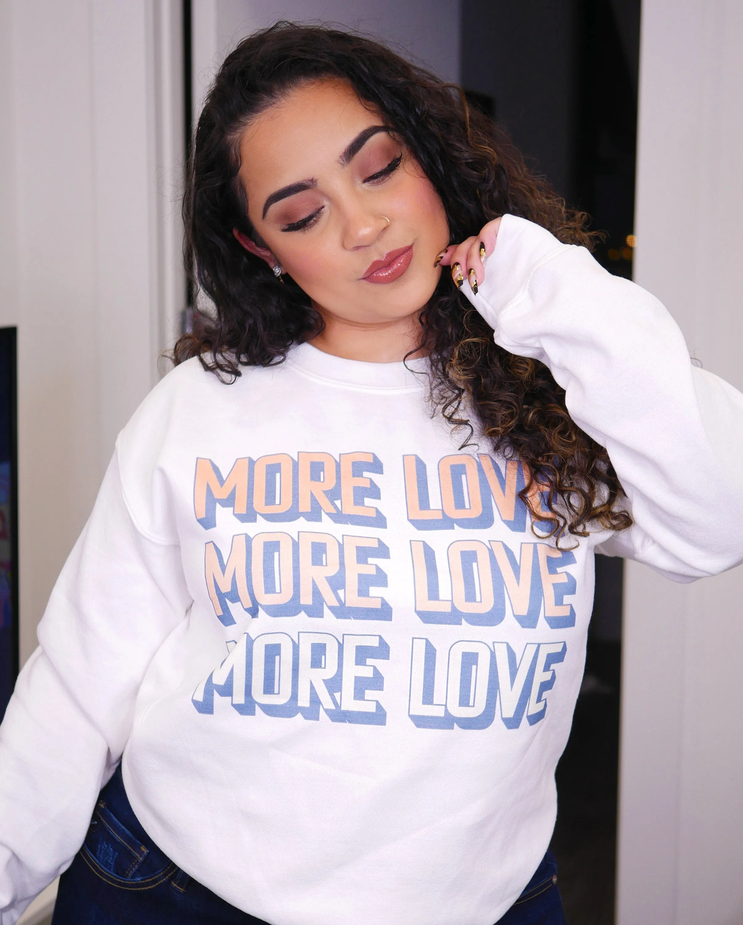Triple More Love Sweatshrit