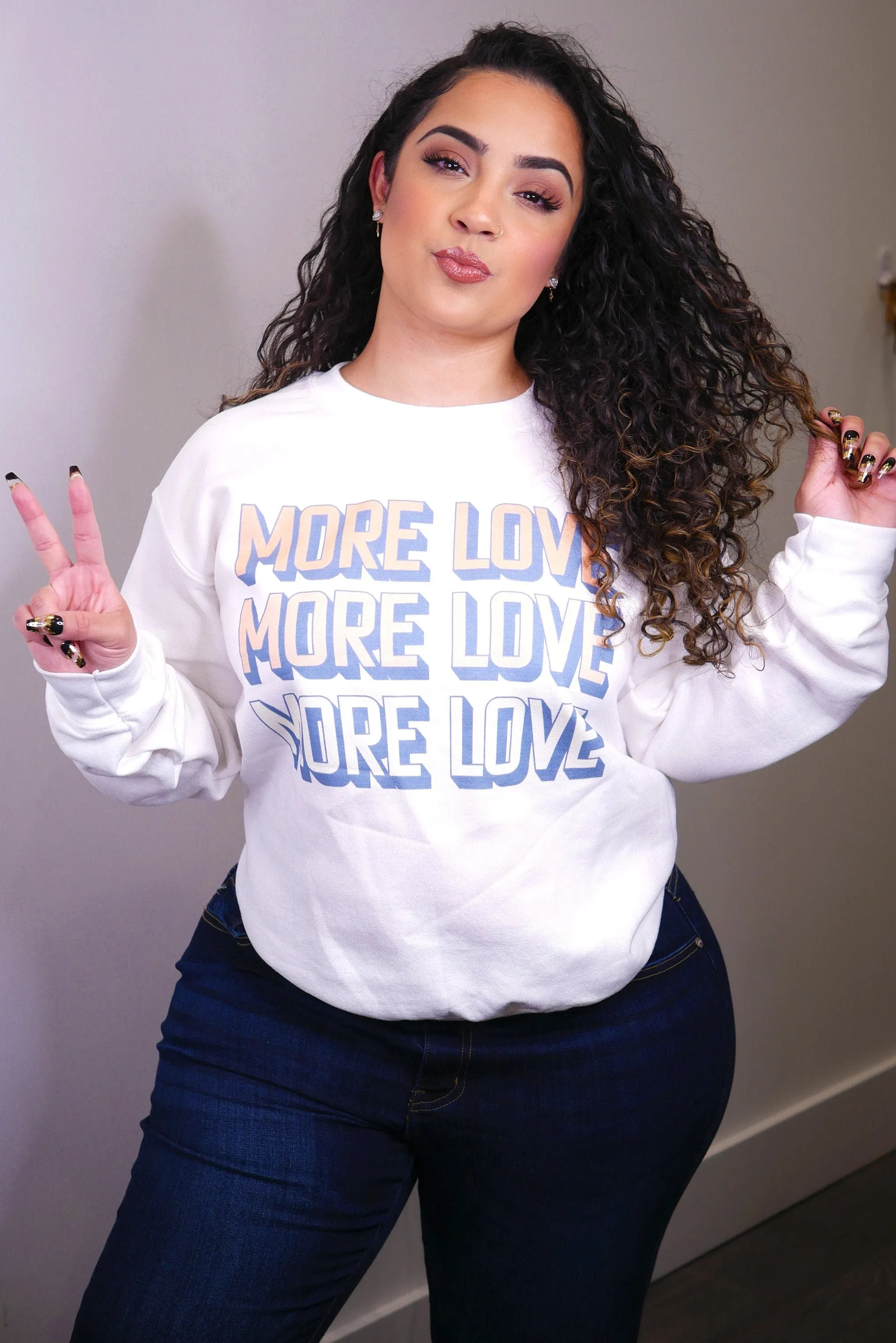 Triple More Love Sweatshrit