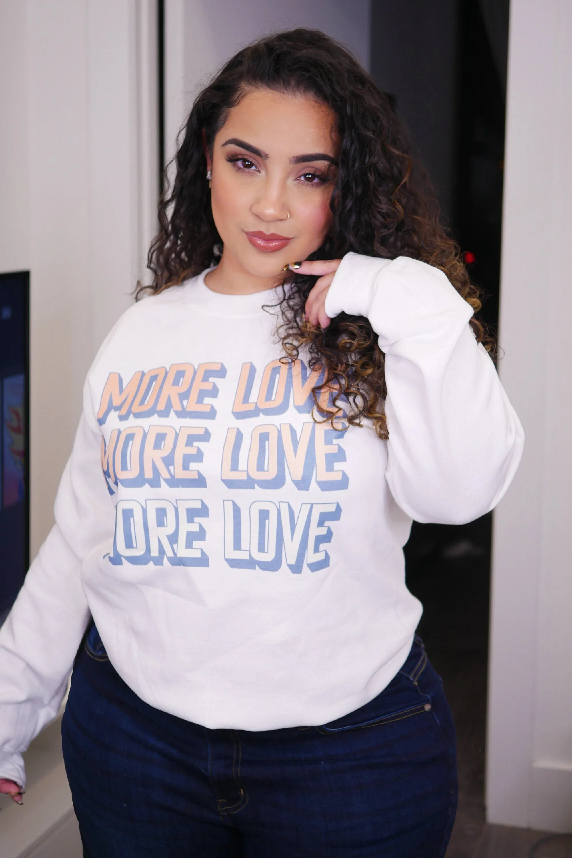 Triple More Love Sweatshrit