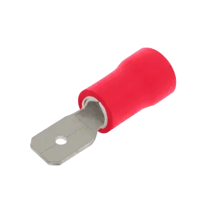 Unicrimp QRPO28M5 100 Red Male Pushon  2.8mm & .5mm Tab (100 Pack)