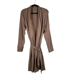 Universal Standard Rachele Lounge Robe Brown Tan Comfy Neutral Size XS (10-12)