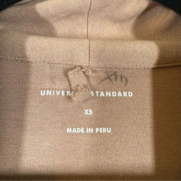 Universal Standard Rachele Lounge Robe Brown Tan Comfy Neutral Size XS (10-12)