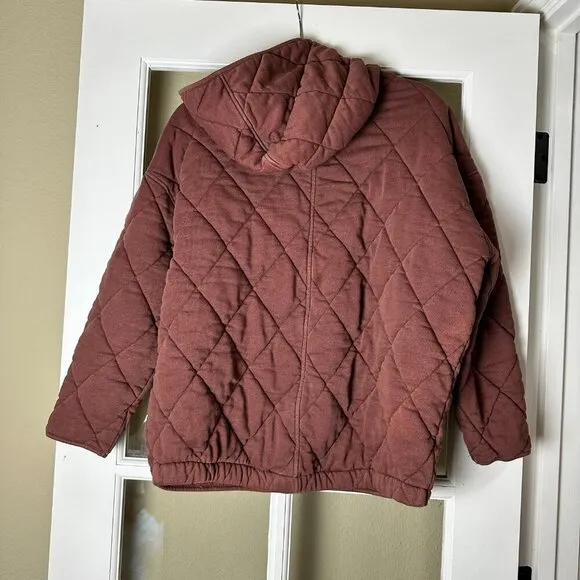URBAN OUTFITTERS Quilted Cotton Puffer Puffy Coat Hooded Size Small