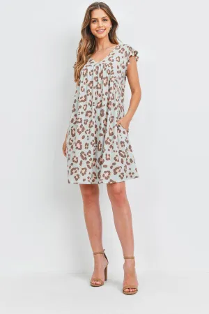 V-Neck Above Knee Dress