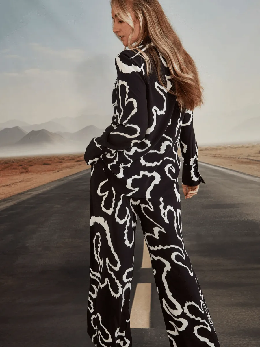 Verge Chrome Shirt Print 9656JX