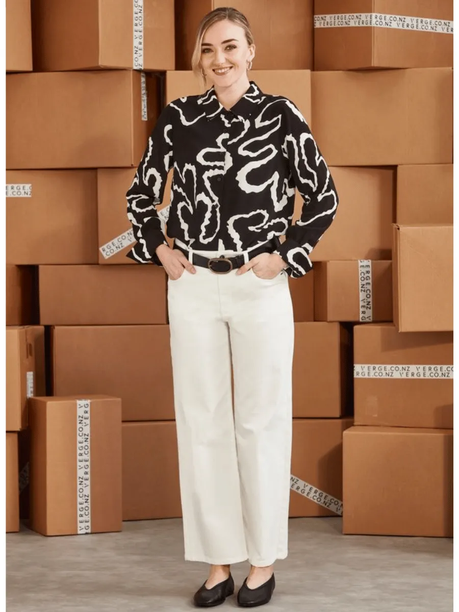 Verge Chrome Shirt Print 9656JX
