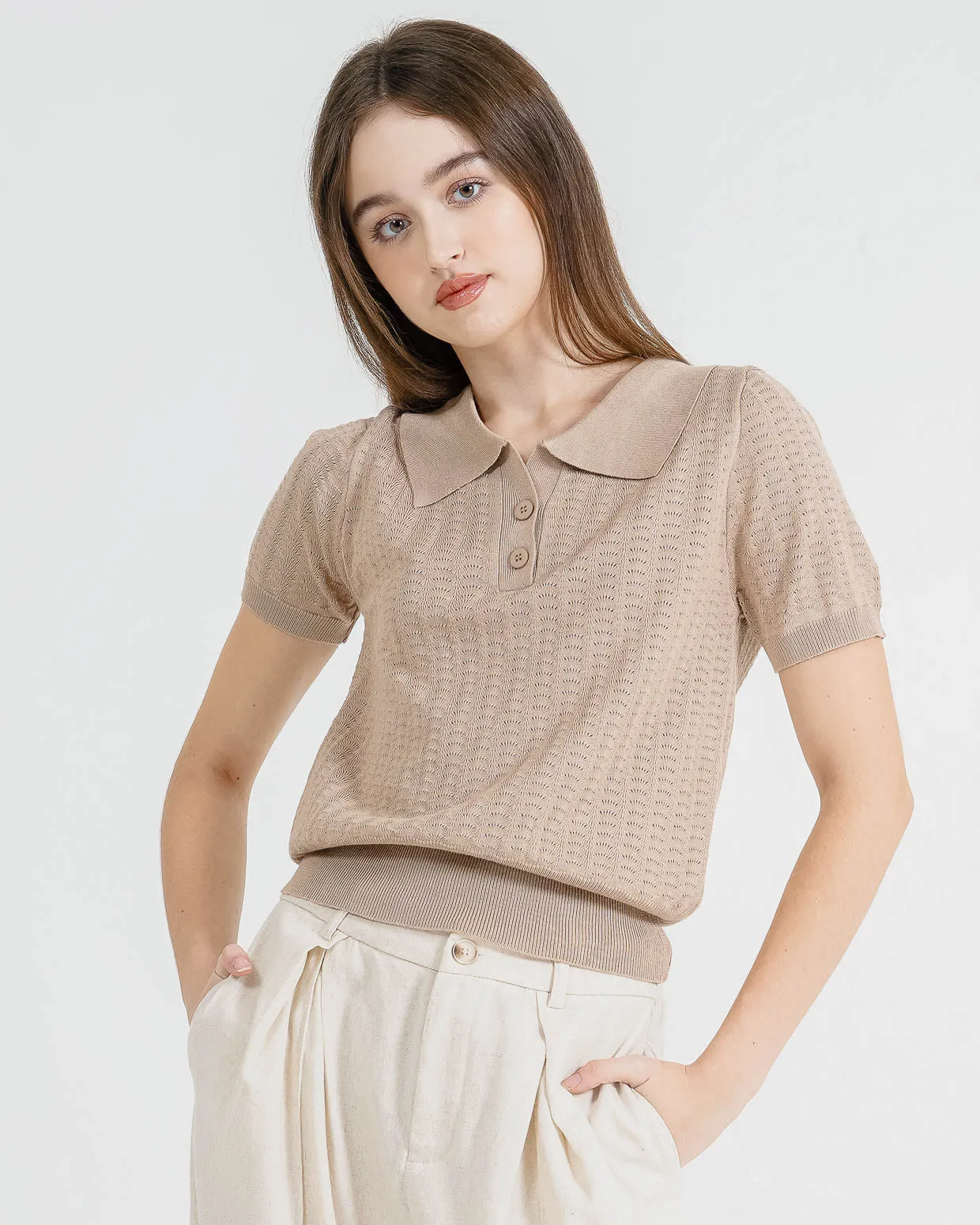 Verla Top Brown