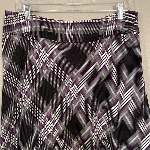 VTG Dark Purple Schoolgirl Plaid 90s Trad Goth Punk Academia Whimsigoth Festival