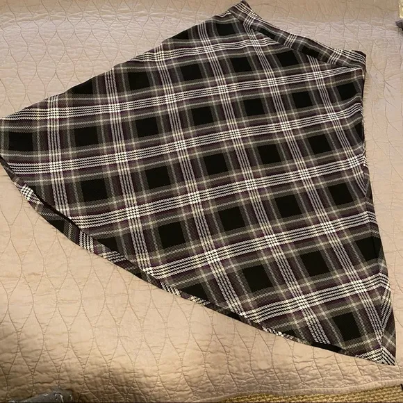 VTG Dark Purple Schoolgirl Plaid 90s Trad Goth Punk Academia Whimsigoth Festival