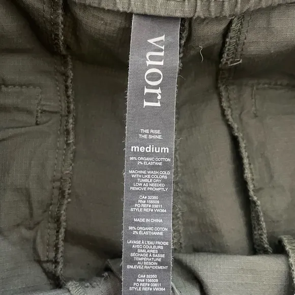 VUORI Vintage Ripstop Short Army Green Gray - Excellent Pre-Owned, Medium