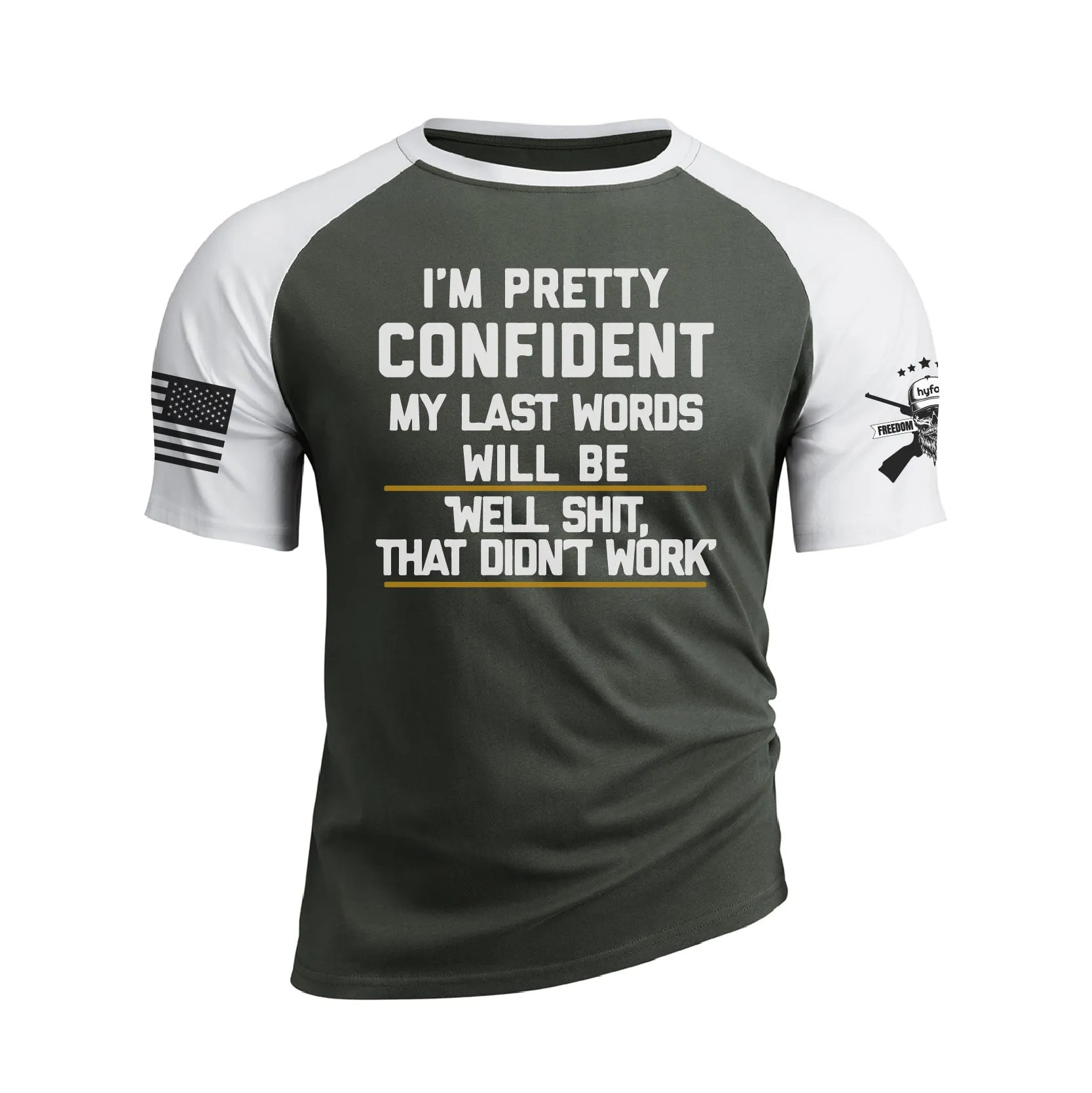 WELL SHIT THAT DIDN'T WORK 100% COTTON RAGLAN GRAPHIC TEE