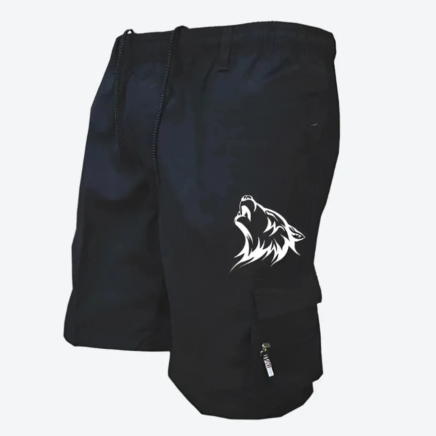 Wild Graphic Cargo Pocket Shorts