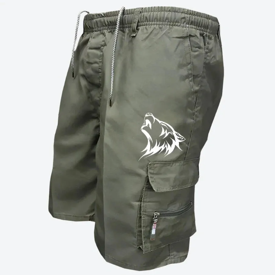 Wild Graphic Cargo Pocket Shorts