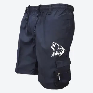 Wild Graphic Cargo Pocket Shorts