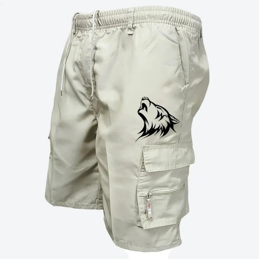 Wild Graphic Cargo Pocket Shorts