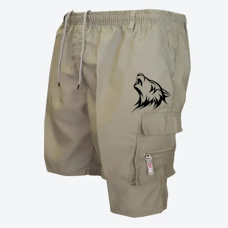 Wild Graphic Cargo Pocket Shorts