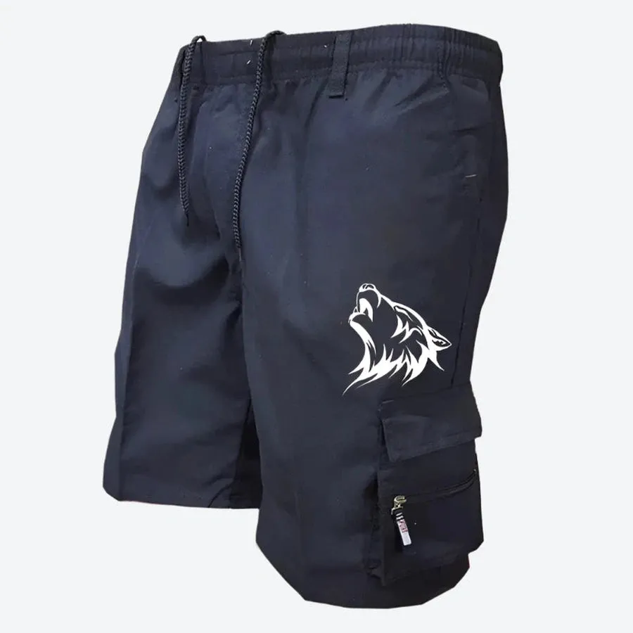 Wild Graphic Cargo Pocket Shorts