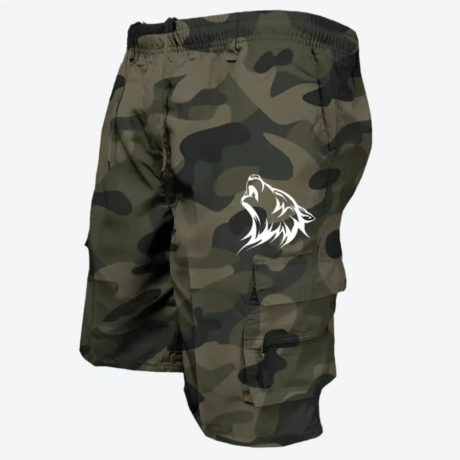 Wild Graphic Cargo Pocket Shorts