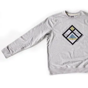Winter Quilted Crewneck Sweatshirt