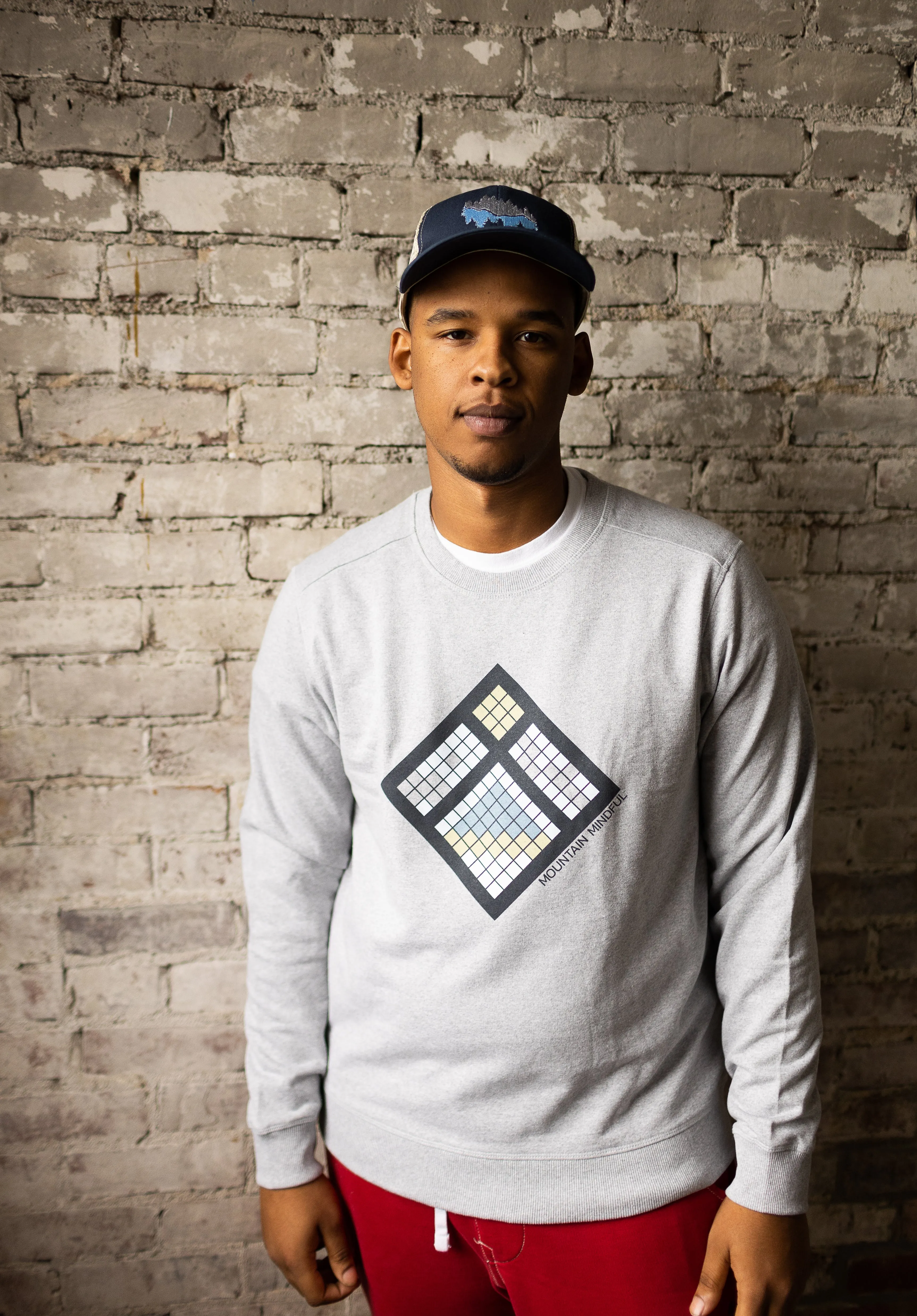 Winter Quilted Crewneck Sweatshirt