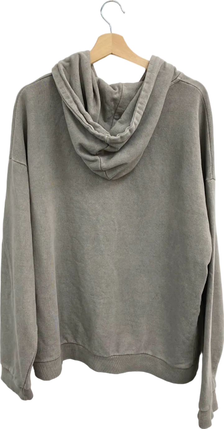 Wit and Wonder Grey Zip-Up Hoodie UK M